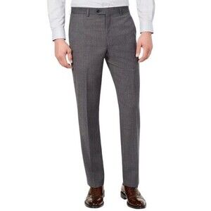 Lauren Ralph Lauren $190 Men's Classic-fit Gray Dress Pants Size: 54x30